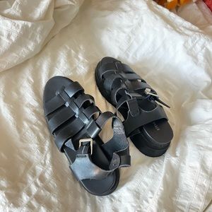 Steve Madden Chunky Black Sandals